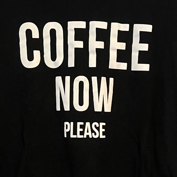 Coffee Now Please Sweater Size Small - Picture 3 of 4
